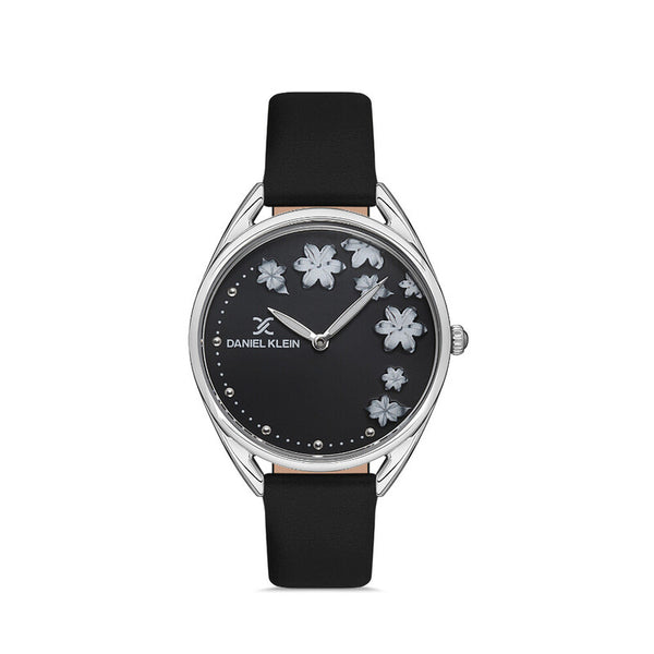 Daniel Klein Trendy Women's Analog Watch DK.1.13352-1 Black Genuine Leather Strap Watch | Watch for Ladies