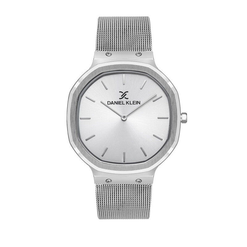 Daniel Klein Premium Women's Analog Watch DK.1.13395-1 Silver Mesh Strap Watch | Watch for Ladies