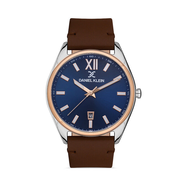 Daniel Klein Premium Men's Analog Watch DK.1.13404-5 Brown Genuine Leather Strap Watch | Watch for Men