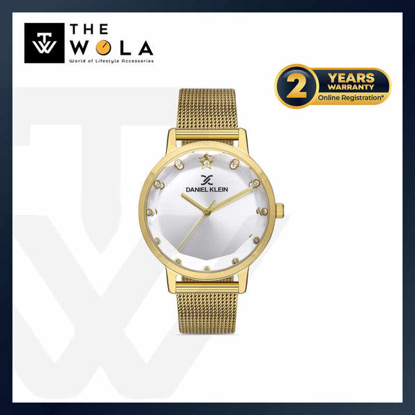 Daniel Klein Premium Women's Analog Watch DK.1.13406-3 Gold Mesh Strap Watch | Watch for Ladies