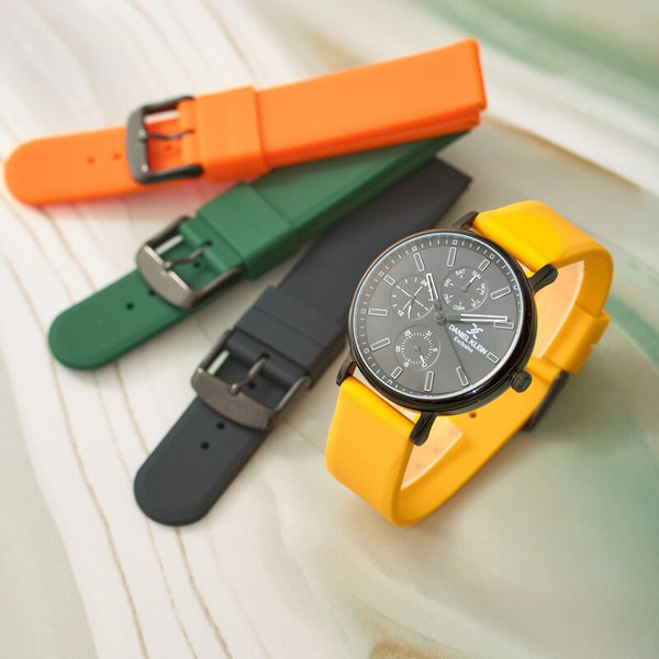 Daniel Klein Limited Men's Analog Watch DK.1.13410-2 Black Silicone Strap Watch | Watch for Men