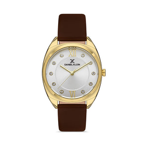Daniel Klein Premium Women's Analog Watch DK.1.13425-2 Brown Genuine Leather Strap Watch | Watch for Ladies