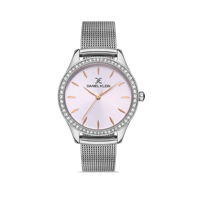 Daniel Klein Premium Women's Analog Watch DK.1.13427-2 Silver Mesh Strap Watch | Watch for Ladies