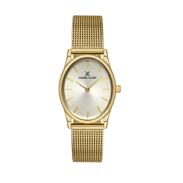 Daniel Klein Premium Women's Analog Watch DK.1.13436-2 Gold Mesh Strap Watch | Watch for Ladies