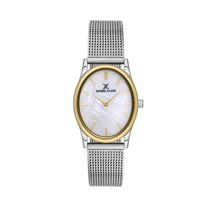 Daniel Klein Premium Women's Analog Watch DK.1.13436-4 Silver Mesh Strap Watch | Watch for Ladies