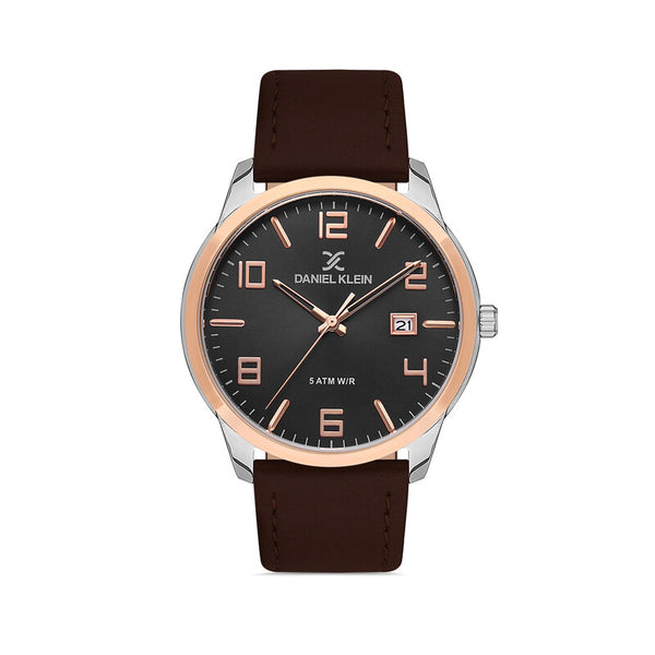 Daniel Klein Premium Men's Analog Watch DK.1.13448-3 Brown Leather Strap Men Watch | Watch for Men