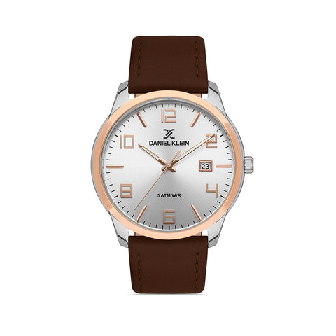 Daniel Klein Premium Men's Analog Watch DK.1.13448-5 Brown Leather Strap Men Watch | Watch for Men
