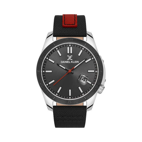 Daniel Klein Premium Men's Analog Watch DK.1.13515-1 Black with Leather Strap | Watch for Men