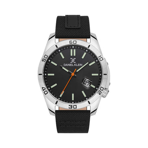 Daniel Klein Premium Men's Analog Watch DK.1.13515-2 Black with Leather Strap | Watch for Men