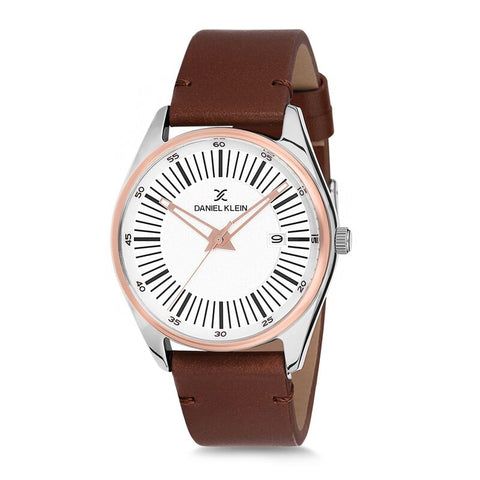 Daniel Klein Premium Men's Analog Watch DK12115-6 Brown Genuine Leather Strap Watch | Watch for Men