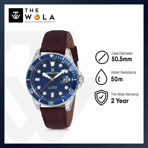 Daniel Klein Premium Men's Analog Watch DK12121-6 Brown Genuine Leather Strap Watch | Watch for Men