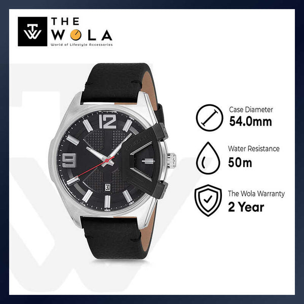 Daniel Klein Premium Men's Analog Watch DK12234-1 Black Genuine Leather Strap Watch | Watch for Men