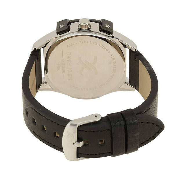 Daniel Klein Premium Men's Analog Watch DK12234-1 Black Genuine Leather Strap Watch | Watch for Men