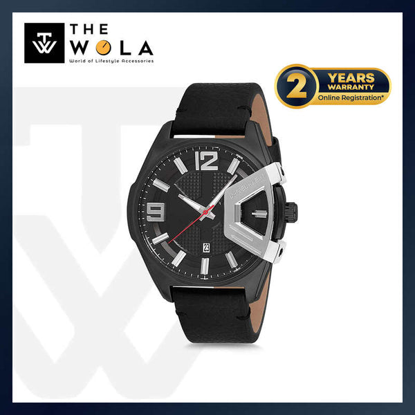 Daniel Klein Premium Men's Analog Watch DK12234-4 Black Genuine Leather Strap Watch | Watch for Men