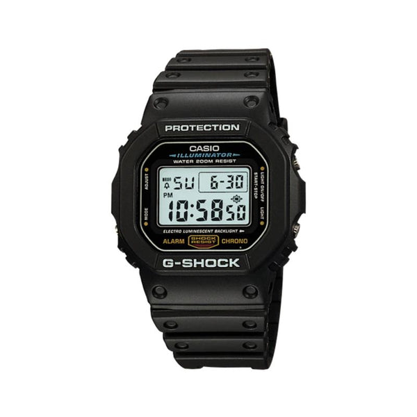 Casio G-Shock Men's Digital Watch DW-5600E-1V Black Resin Band Sports Watch