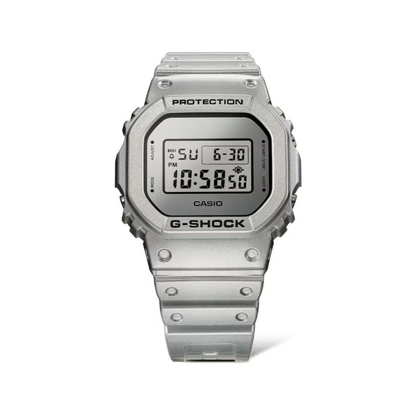 G-Shock DW-5600FF-8 Men's Metallic Silver Resin Band Sport Digital Watch