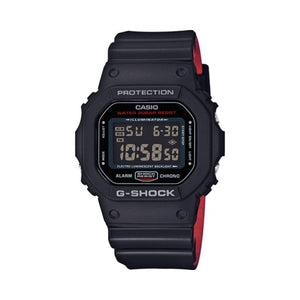Casio G-Shock Men's Digital Watch DW-5600HR-1 Black Resin Band Sports Watch