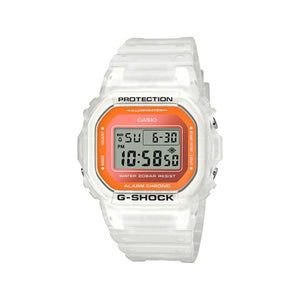 Casio G-Shock Men's Digital dw-5600ls-7dr White semi-transparent Resin Band Sports Watch