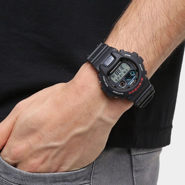 Casio G-Shock Men's Digital Watch DW-6900-1V Black Resin Band Sports Watch