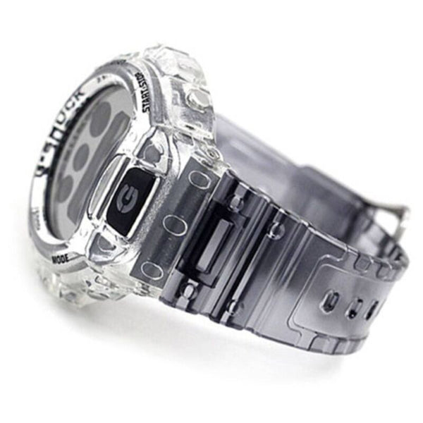 Casio G-Shock Men's Digital Watch DW-6900SK-1 Grey Semi-Transparent Resin Band Sports Watch