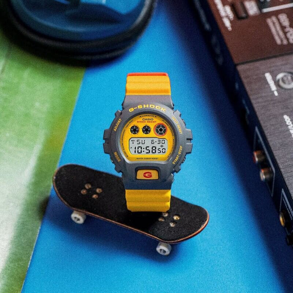Casio G Shock Men's Digital Watch DW-6900Y-9 90s Sport Series Digital Resin Case & Strap Watch DW6900Y DW6900Y-9 DW-6900Y-9DR