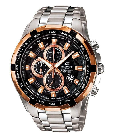 Casio Edifice Men's Chronograph Watch EF-539D-1A5V Silver Stainless Steel Band Business Watch