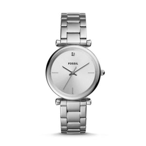 Fossil Women's Watch The Carbon Series Three-Hand Stainless Steel Watch ES4440