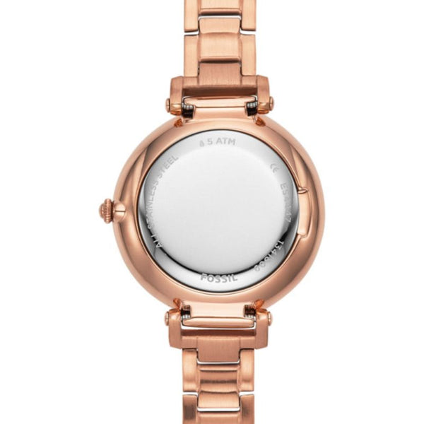 Fossil Women's Analog Watch Kinsey Three-Hand Rose Gold-Tone Stainless Steel Watch ES4447