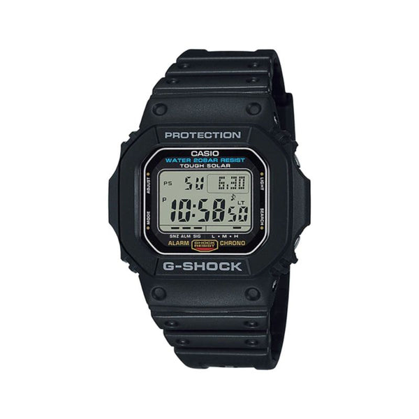 Casio G-Shock Men's Digital Watch G-5600UE-1 Tough Solar Black Resin Band Sport Watch