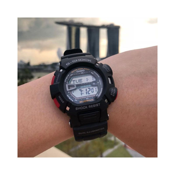 Casio G-Shock Master of G Men's Digital Watch G-9000-1V MUDMAN Series Black Resin Strap Sports Watch
