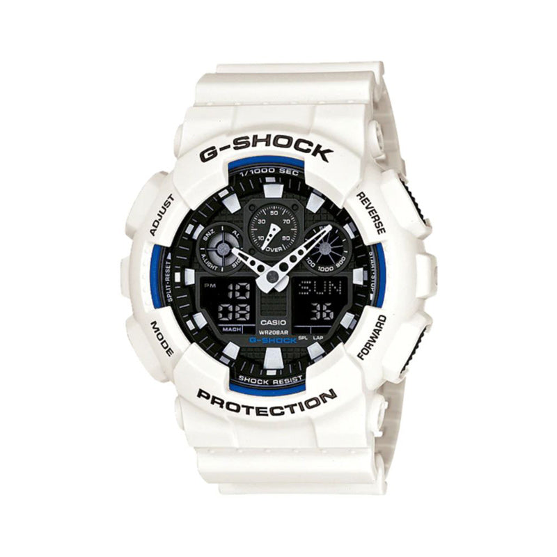 Casio G-Shock Men's Analog-Digital Watch GA-100B-7A 90's retro Black Resin Band Sports Watch