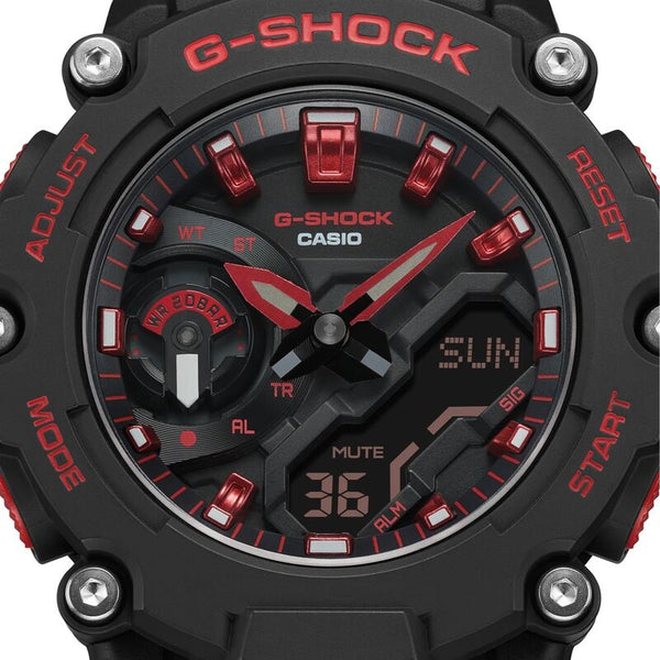 Casio G-Shock Men's Analog Digital Watch GA-2200BNR-1A Black Resin Band Men Sports Watch