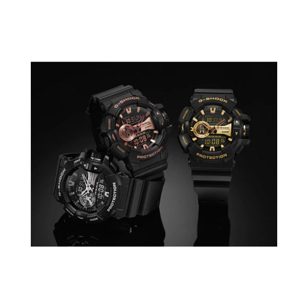 Casio G-Shock Men's Analog-Digital Watch GA-400GB-1A4 Hip-Hop Series Black Resin Band Sports Watch