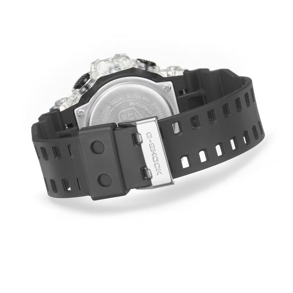 Casio G-Shock Men's Analog Digital Watch GA-700SKC-1A GA700SKC-1A Skc Semi-Transparent Black Resin Band Sports Watch
