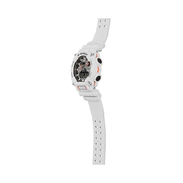 Casio G-Shock Men's Analog-Digital Watch GA-900AS-7A White Resin Band Sports Watch