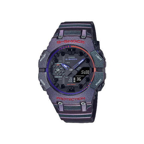 Casio G-Shock Men's Analog Digital Sport Watch w. Bluetooth® GA-B001AH-6ADR Purple Resin Strap