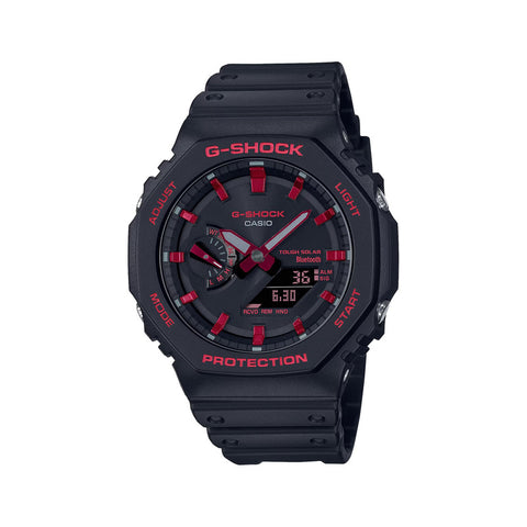 Casio G-Shock Men's Analog-Digital Watch GA-B2100BNR-1A Bluetooth and solar power Black Resin Band Men Sports Watch