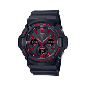 Casio G-Shock Men's Analog-Digital Watch GAS-100BNR-1A Solar power Black Resin Band Men Sports Watch