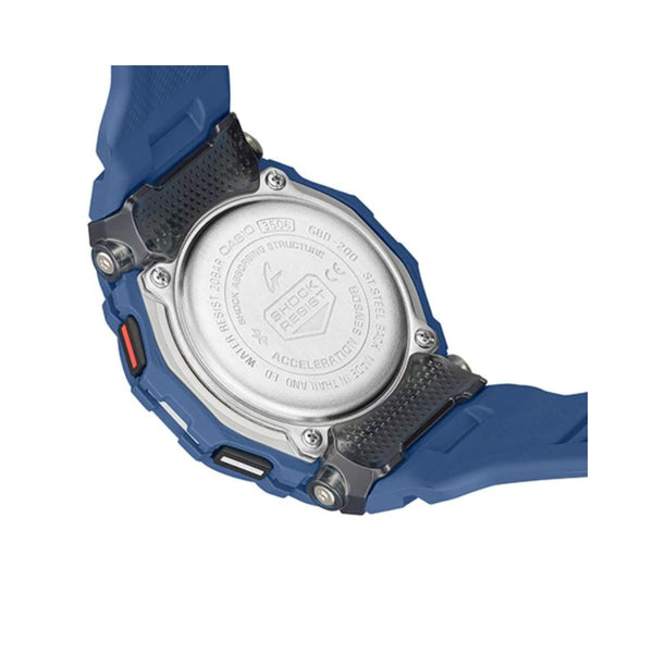 Casio G-Shock Men's Digital Watch GBD-200-2 G-SQUAD Line Support Bluetooth® Blue Resin Band Sports Watch
