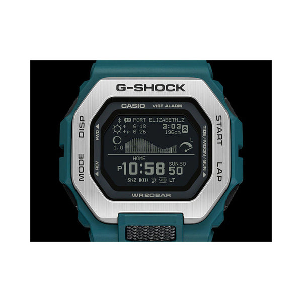 Casio G-Shock Men's Digital GBX-100-2DR Step Tracker Bluetooth Green Resin Sport Watch
