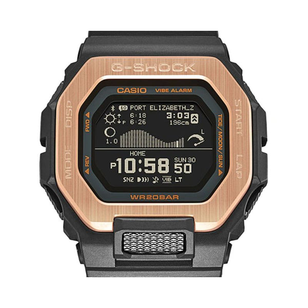 Casio G-Shock Men's Digital Watch GBX-100NS-4 Step Tracker Bluetooth Black Resin Sport Watch
