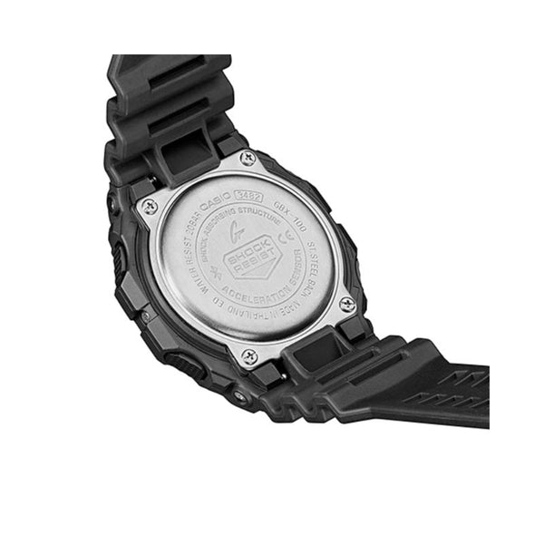 Casio G-Shock Men's Digital Watch GBX-100NS-4 Step Tracker Bluetooth Black Resin Sport Watch