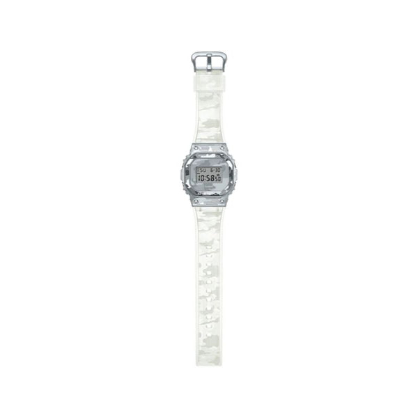 Casio G-Shock Men's Digital Watch GM-5600SCM-1 White Semi-Transparent Resin Band Sports Watch