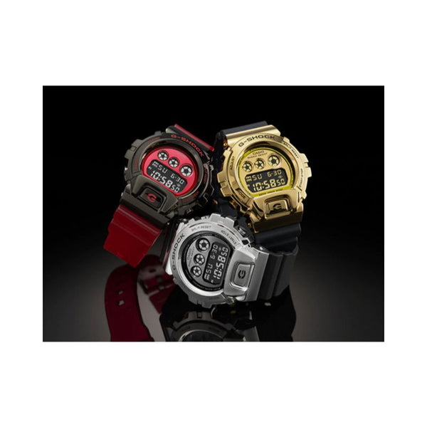 Casio G-Shock Men's Digital Watch GM-6900-1 Metal covered Bezels with Black Resin Band Sports Watch