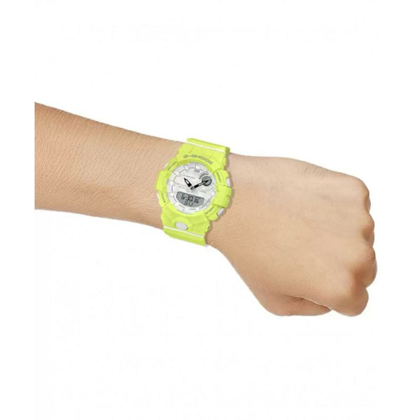 Casio G-Shock Women's Analog-Digital Watch S Series GMA-B800-9A G-SQUAD Bluetooth® Yellow Resin Band Sport Watch