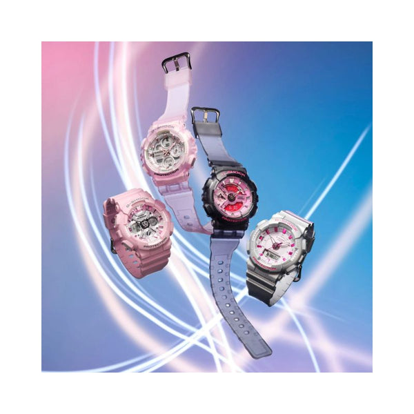 Casio G-Shock Women's Analog-Digital Watch GMA-S140NP-4A Neo Punk Pink Resin Band Sports Watch