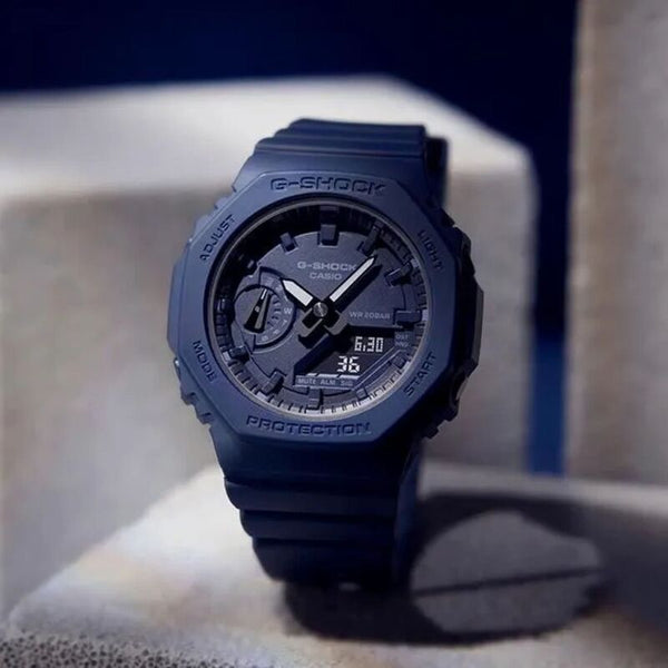 Casio G-Shock GMA-S2100BA-2A1 Analog Digital Carbon Core Guard Blue Resin Watch GMAS2100BA GMAS2100BA-2A1 GMA-S2100BA-2A1DR