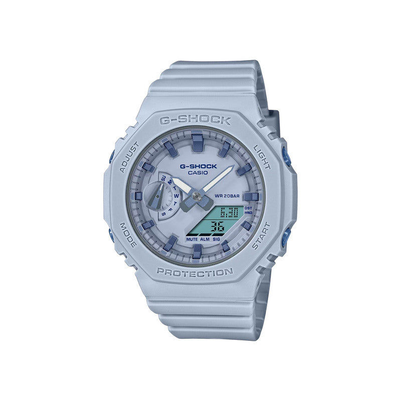 Casio G-Shock GMA-S2100BA-2A2 Analog Digital Carbon Core Guard Light Blue Resin Watch GMAS2100BA GMAS2100BA-2A2 GMA-S2100BA-2A2DR