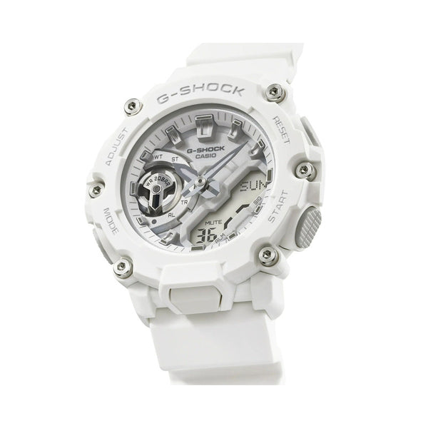 Casio G-Shock Analog-Digital Watch GMA-S2200 Series Carbon Core Guard structure with White Resin Band Sport Watch GMA-S2200M-7A