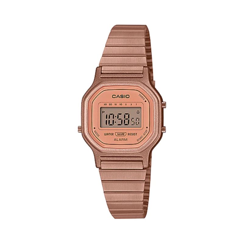 Casio Women's Digital LA-11WR-5ADF Rose Gold Band Casual Watch